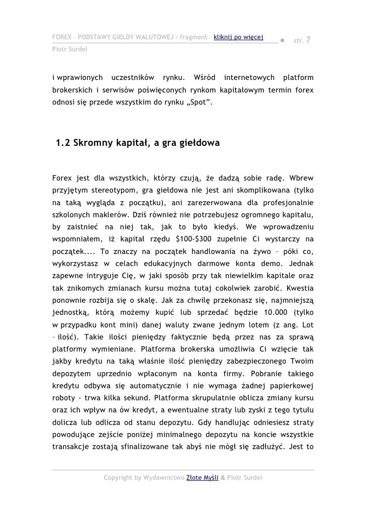 Forex podstawy czyli jak zacząć zarabiać